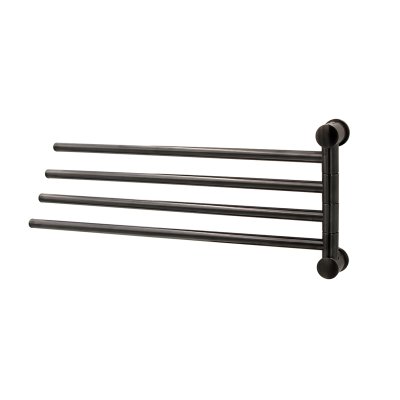 Держатель полотенец четверной K-1034GUN METAL 