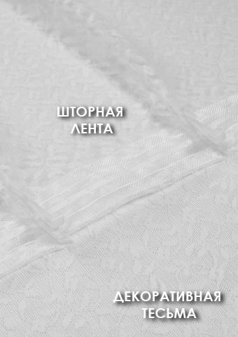 Комплект шторы-кафе "Париж",  размер 60х65 см, 2 шт.