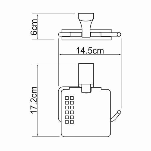 Держатель туалетной бумаги Exter K-5225