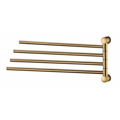 Держатель полотенец четверной K-1034POLISHED GOLD 