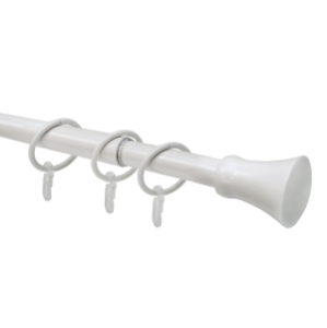 Карниз телескопический однорядный, металл, Гиро, Жемчуг, 160-320см