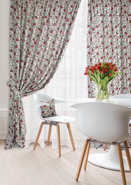 Комплект штор "Леди Флауэр Lady Flower" 2 шт 200х270, тюль 450х270