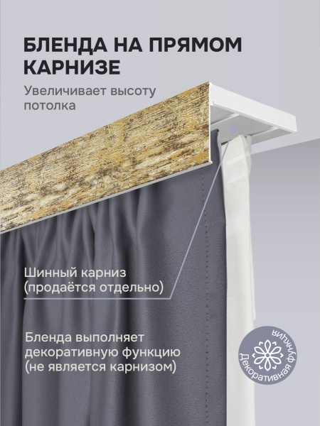 Багет для карниза 7 см, сонора