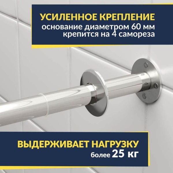 Карниз для ванны Balteco Carmen 157х157 Усиленный 25 мм