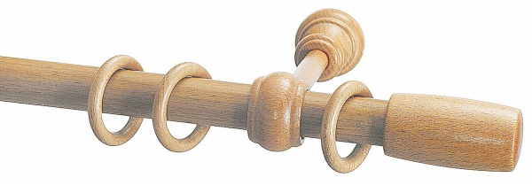 Карниз однорядный (Светлый дуб) D28, Цилиндр