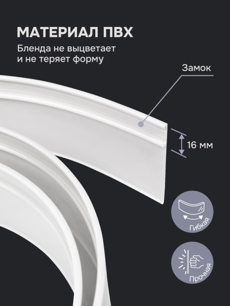 Багет для карниза 7 см, черный глянцевый